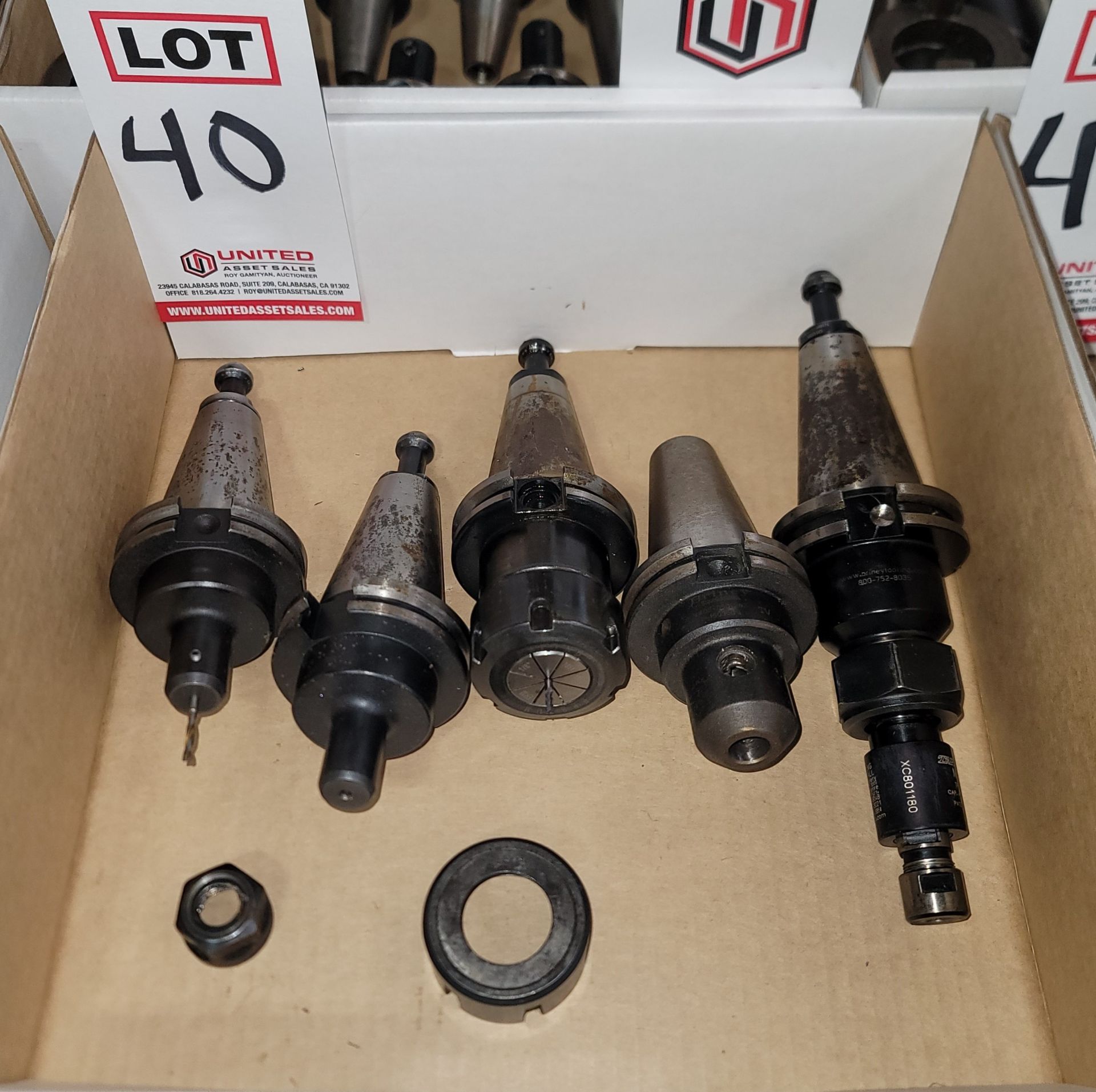 LOT - CAT 40 CNC COLLET TOOL HOLDERS