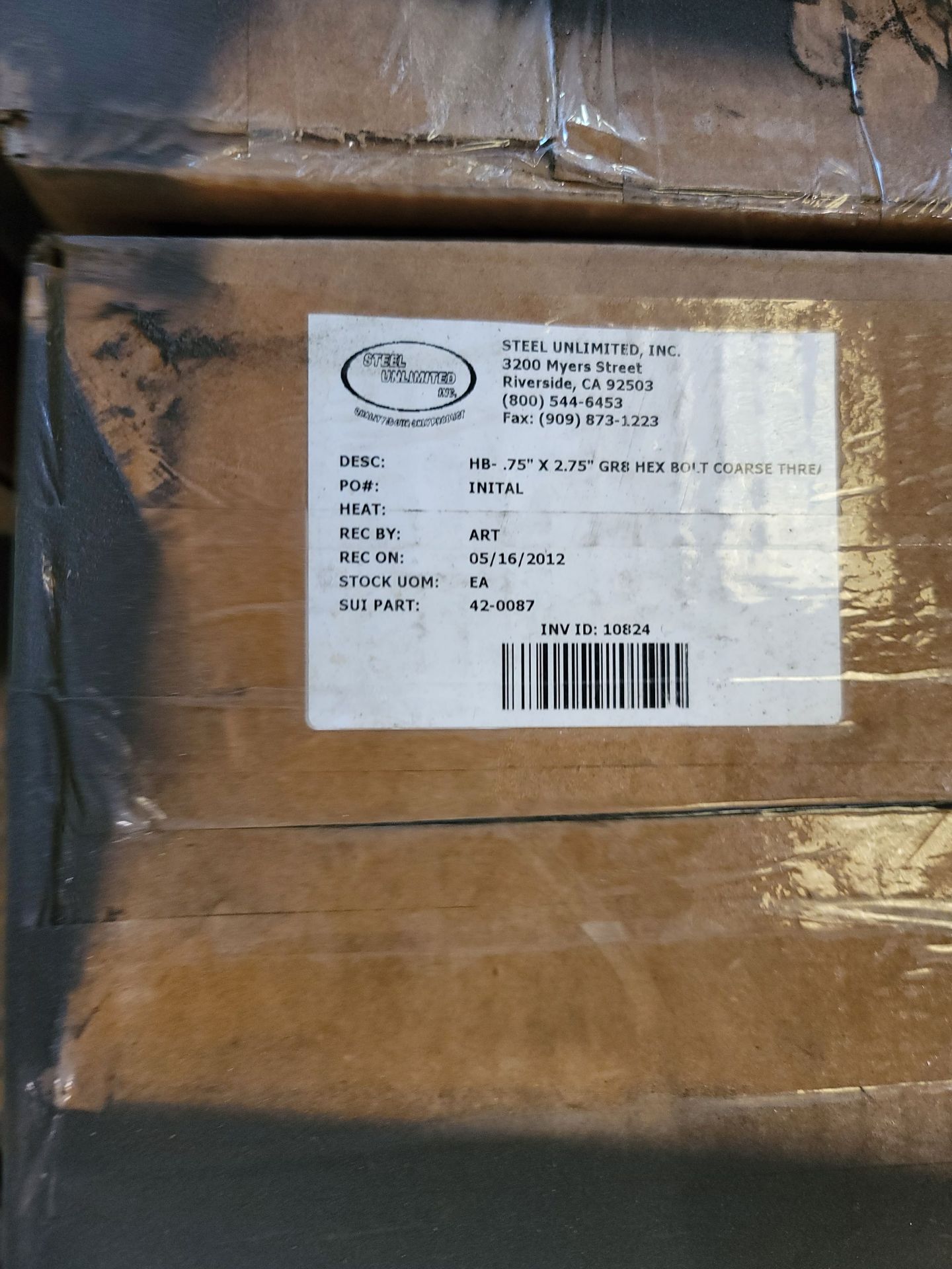 LOT - PALLET OF MISC. FASTENERS, BOLTS, ETC. - Image 2 of 3