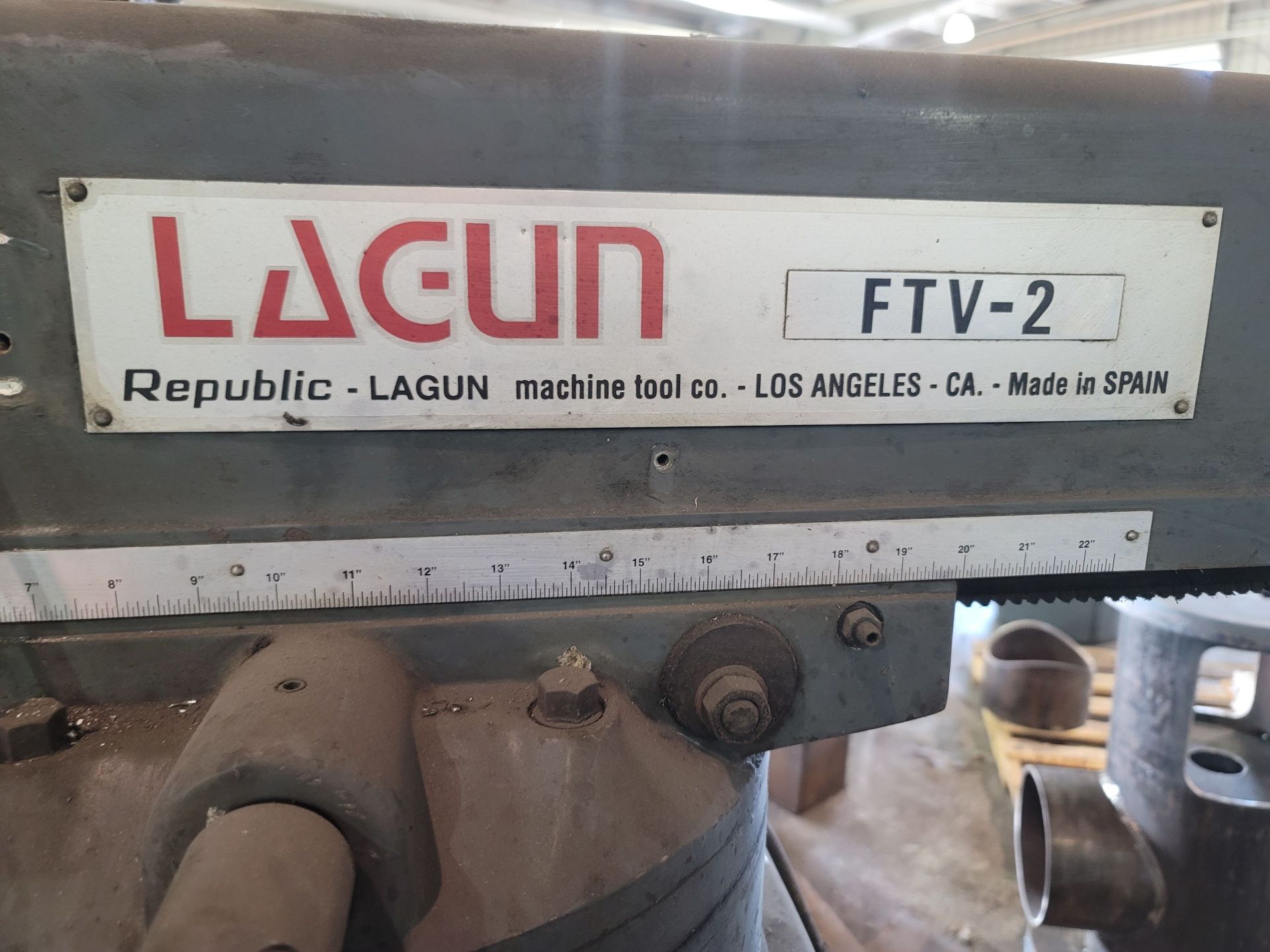 LAGUN VERTICAL MILL, MODEL FTV-2, 10" X 50" TABLE, CHUCK NOT INCLUDED - Image 4 of 5
