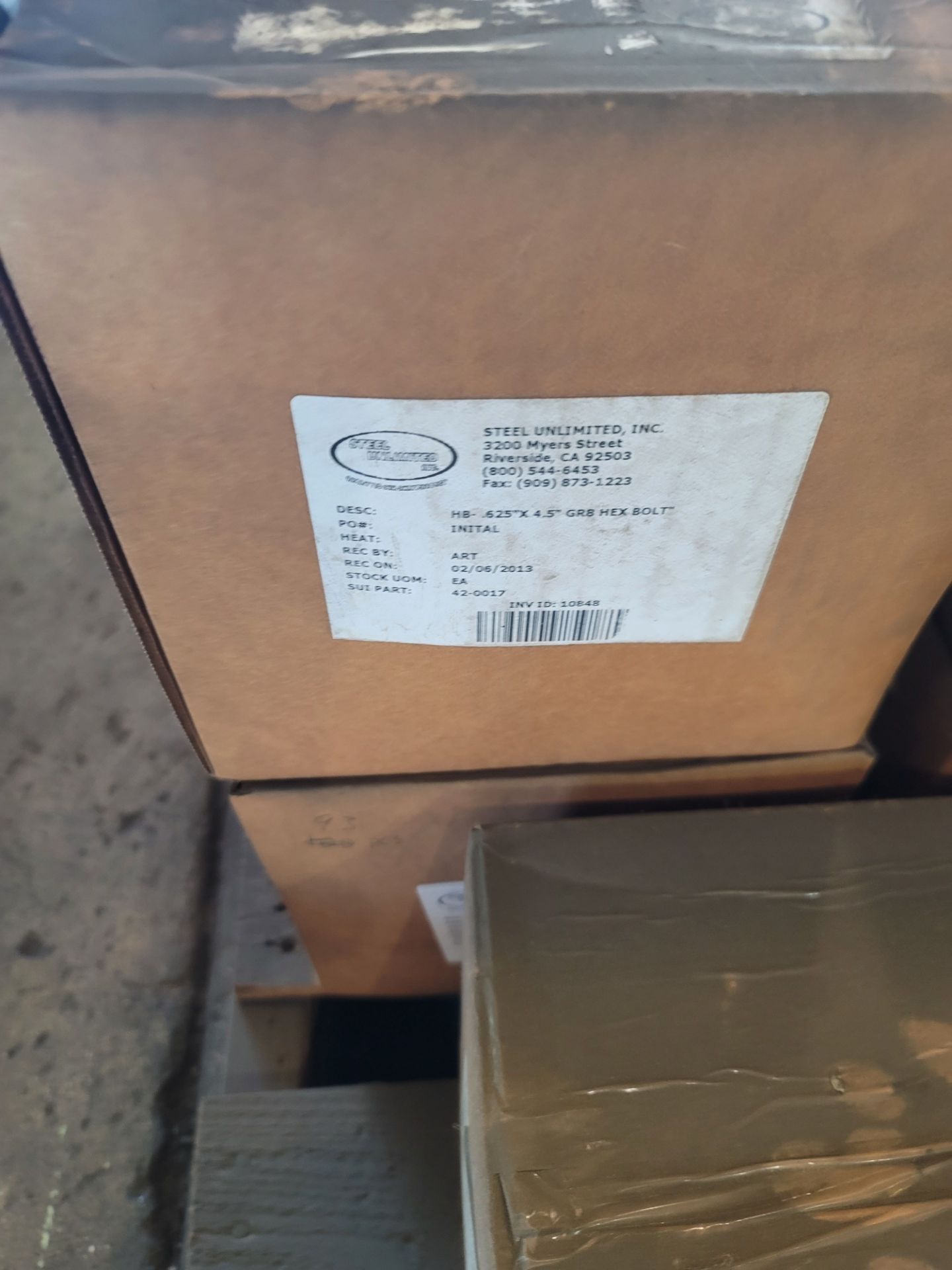 LOT - PALLET OF MISC. FASTENERS, BOLTS, ETC. - Image 3 of 3