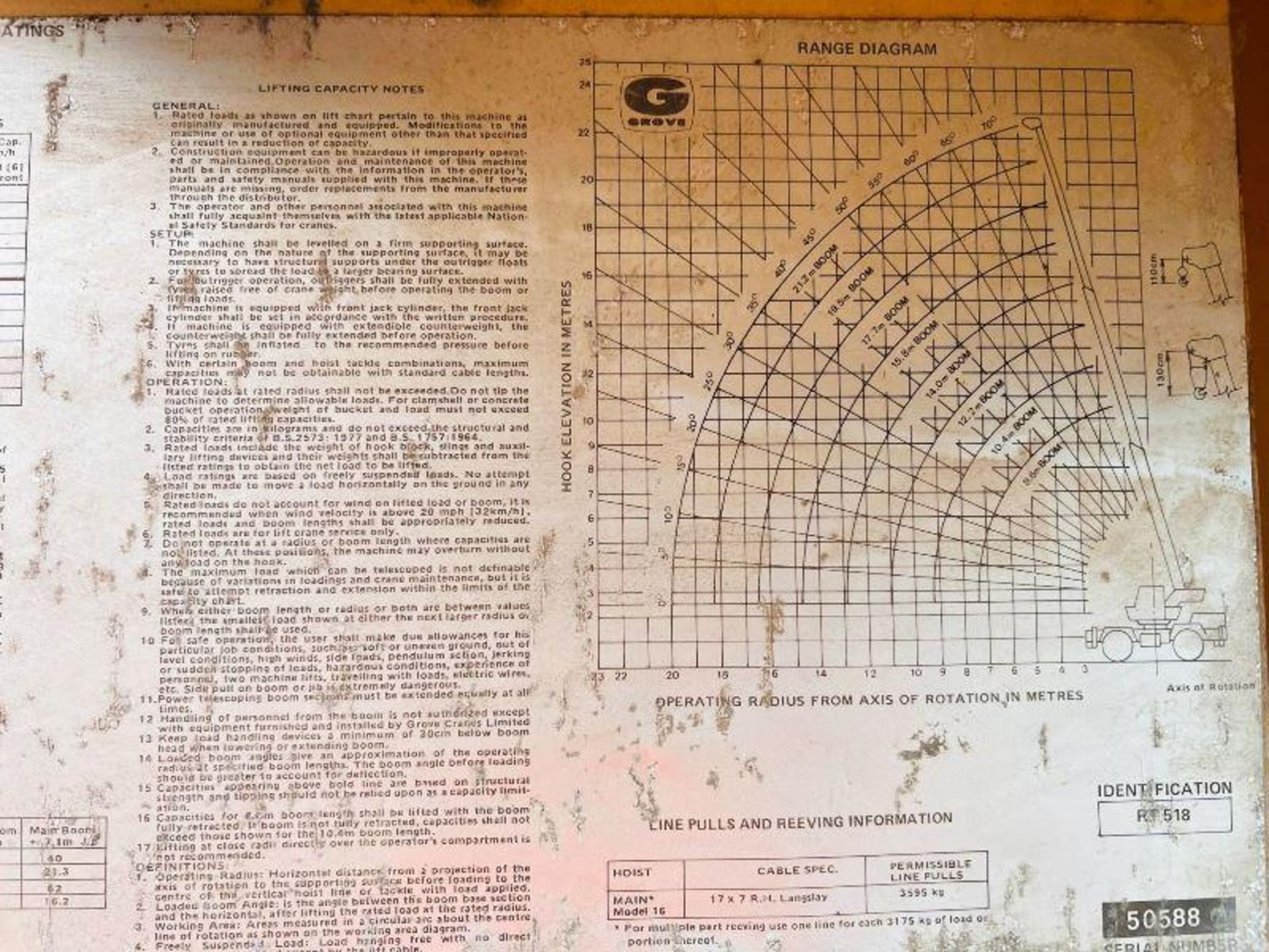 GROVES RT18 4X4 18 TON ROUGH TERRAIN CRANE C/W CATERPILLAR ENGINE - Image 14 of 16