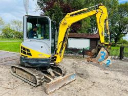 NEW HOLLAND E30-2C EXCAVATOR *ZERO SWING* C/W 3 X BUCKETS