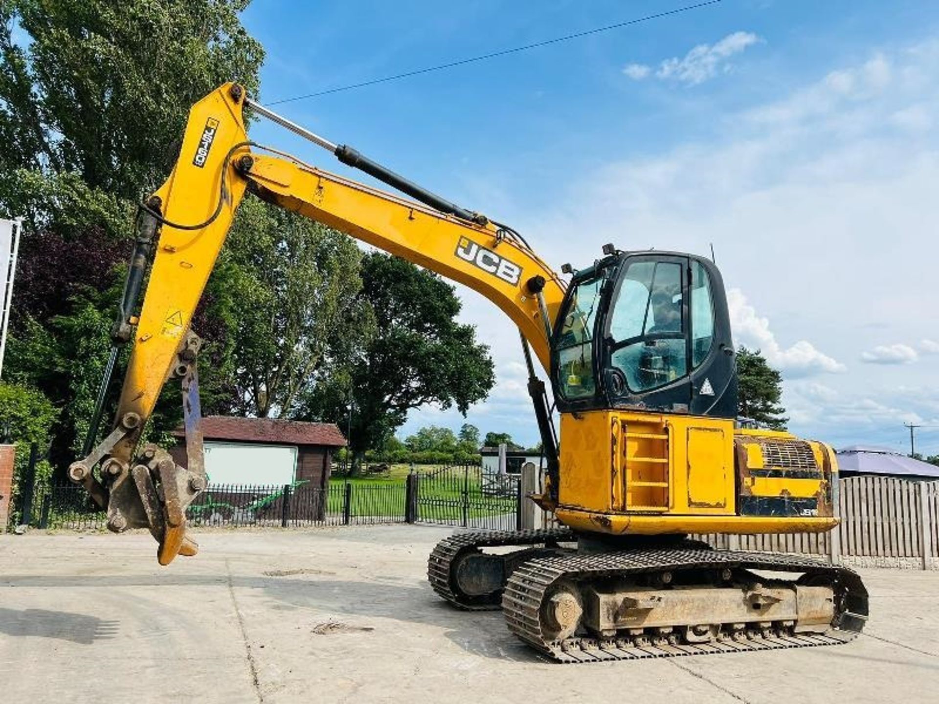 JCB JS160 HIGH RISED CABIN TRACKED EXCAVATOR C/W G - Image 9 of 12