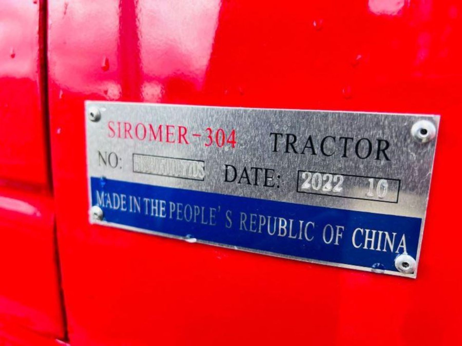 BRAND NEW SIROMER 304 4WD TRACTOR WITH LOADER & BACK ACTOR YEAR 2023 - Image 7 of 15