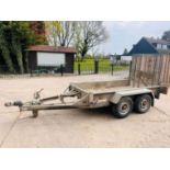 INDESPENSION TWIN AXLE 8FT X 4FT PLANT TRAILER *YEAR 2007* C/W LOADING RAMP