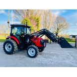 BRAND NEW SIROMER 504 4WD TRACTOR WITH SYNCHRO CAB AND LOADER 