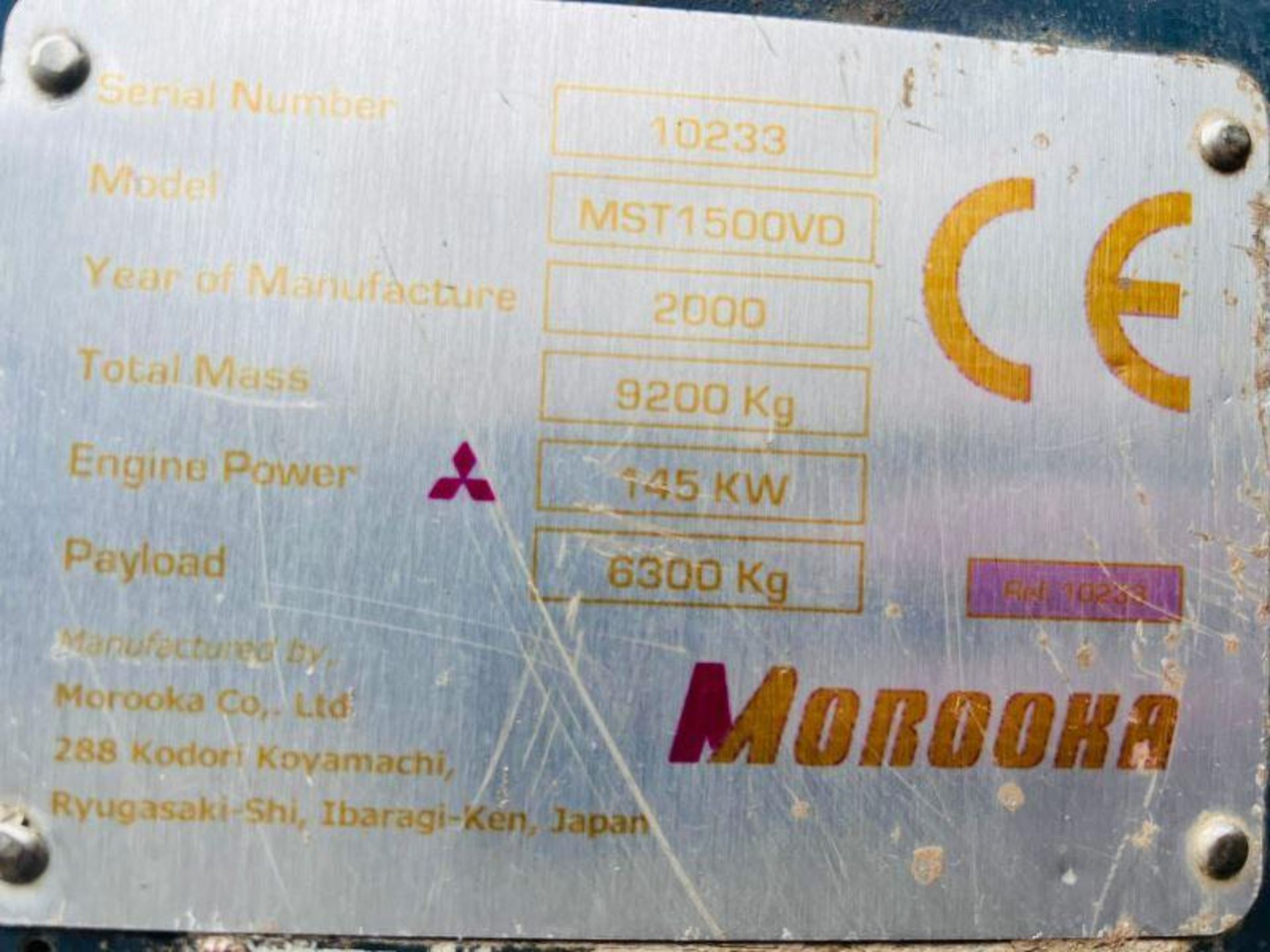 MOROOKA MST1500VD TRACKED DUMPER C/W RUBBER TRACKS - Bild 7 aus 14