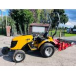 JCB 323HST 4WD COMPACT TRACTOR *256 HOURS* C/W FRONT WEIGHTS & ROTOVATOR