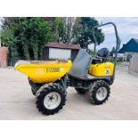 WACKER NEUSON 1001 HIGH TIP DUMPER *YEAR 2016, 1137HOURS* C/W ROLE BAR