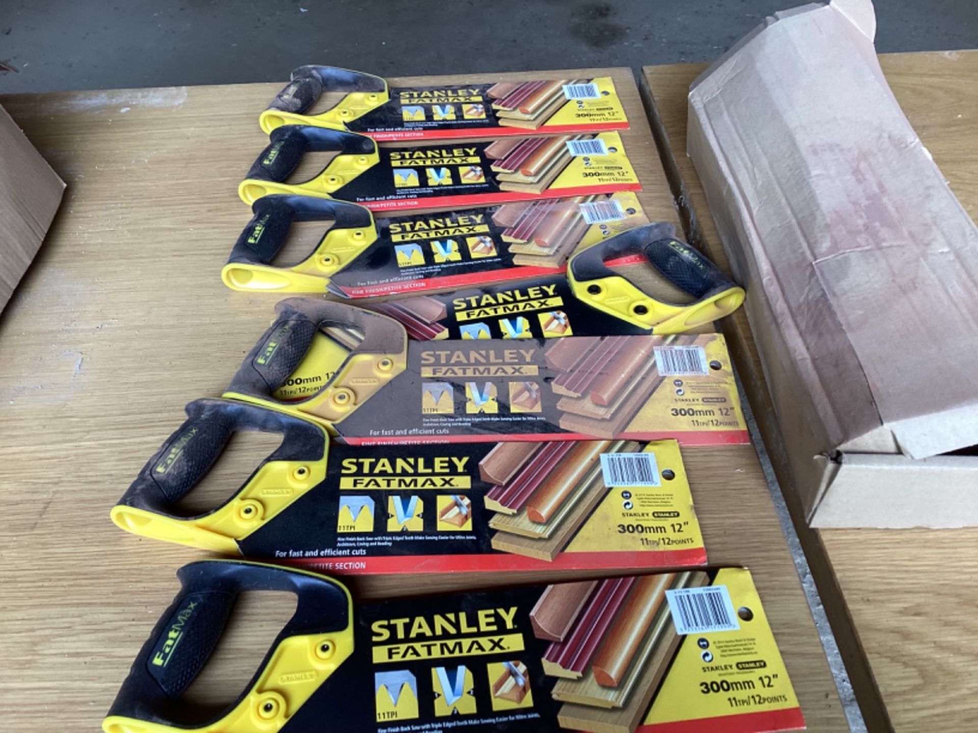 7 X STANLEY FATMAX 12” SAWS 