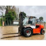 FINLAY F140 ROUGH FORKLIFT C/W 2M LONG TINES & 3 X AUXILARY LINES 