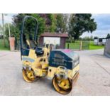 BOMAG BW80 AD-2 DOUBLE DRUM ROLLER C/W ROLE BAR & KUBOTA ENGINE