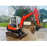 KUBOTA KX71-3 EXCAVATOR *YEAR 2012, 4178 HOURS* C/W 3 X BUCKETS 