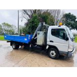 MITSUBISHI CANTER 7C18 4X2 TIPPER LORRY C/W HIAB CRANE 