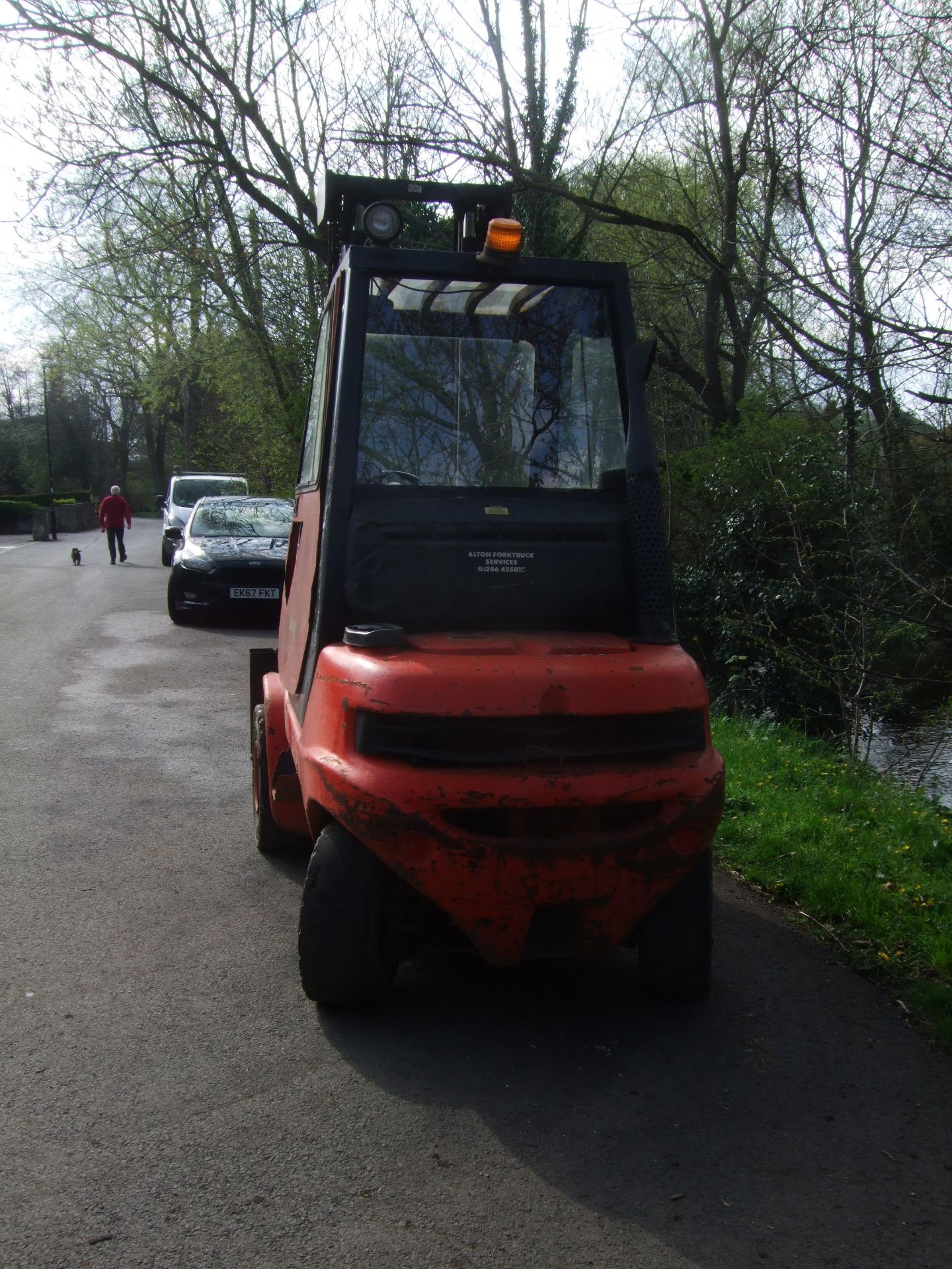 LINDE H30D - 03 DIESEL FORKLIFT - DUPLEX MAST - YOM 2002 - FULL CAB - Image 4 of 5