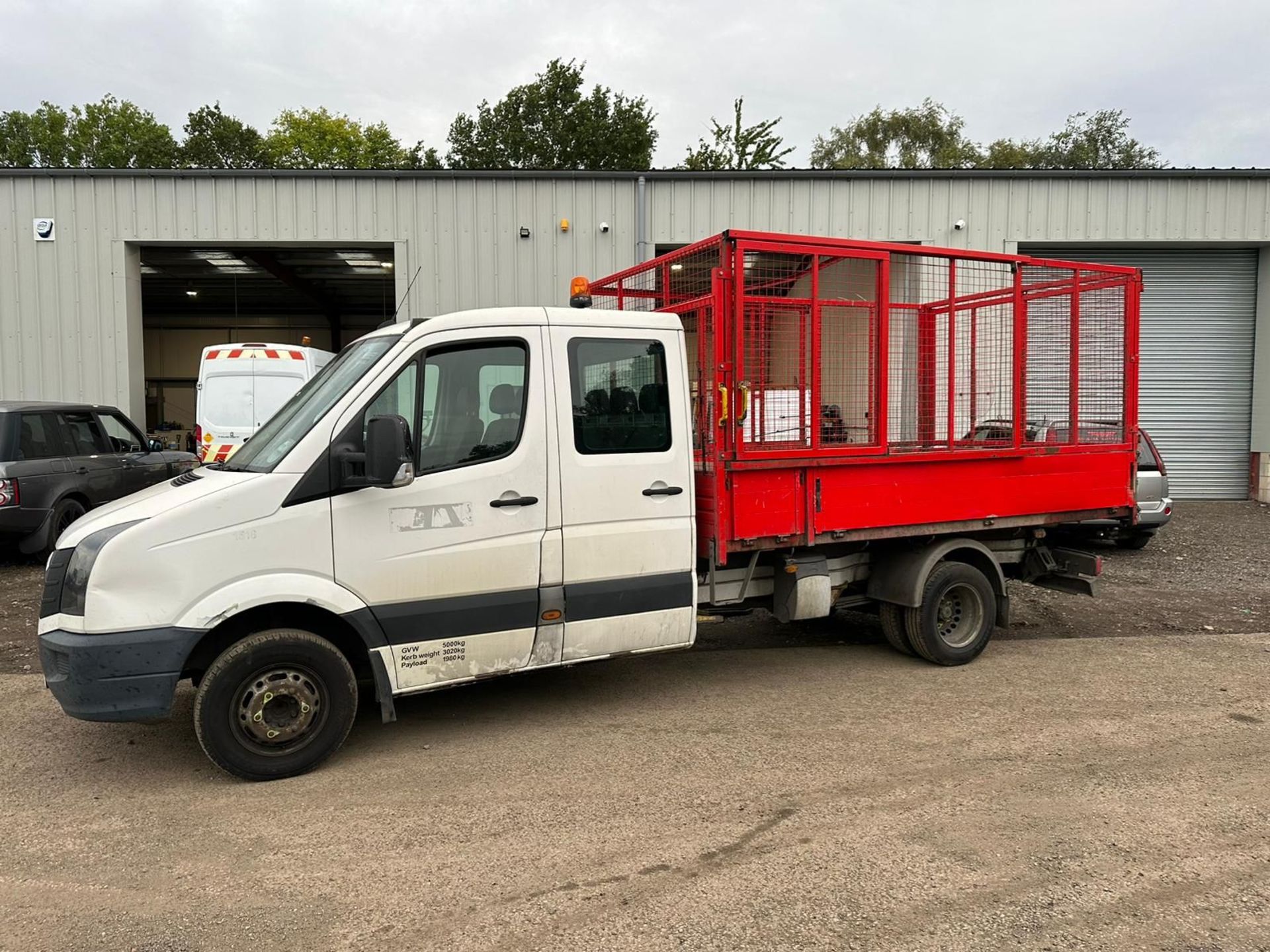 2014 63 VOLKSWAGEN CRAFTER CR50 CAGED TIPPER - 71K MILES - EX COUNCIL FROM NEW - 5 TON GROSS - Image 7 of 9