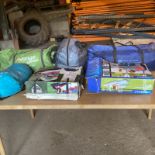 VARIOUS TENTS AND CAMPING EQUIPMENT