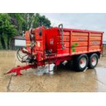 8000L BUNDED DIESEL DOWSER C/W RED ROCK TWIN AXLE TRAILER