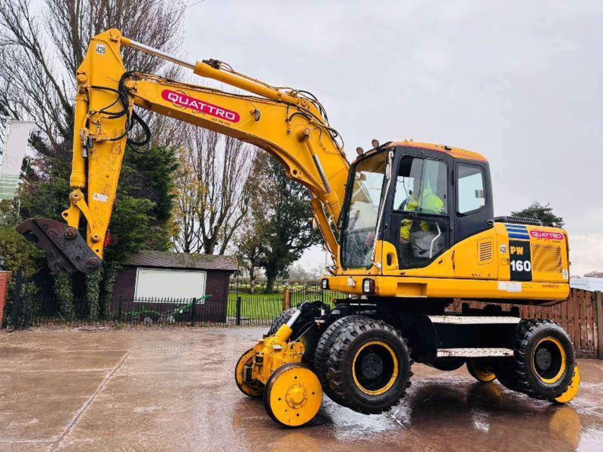 KOMATSU PW160ES-7K 4WD WHEELED EXCAVATOR C/W QUICK HITCH & RAILWAY GEAR - Image 18 of 18