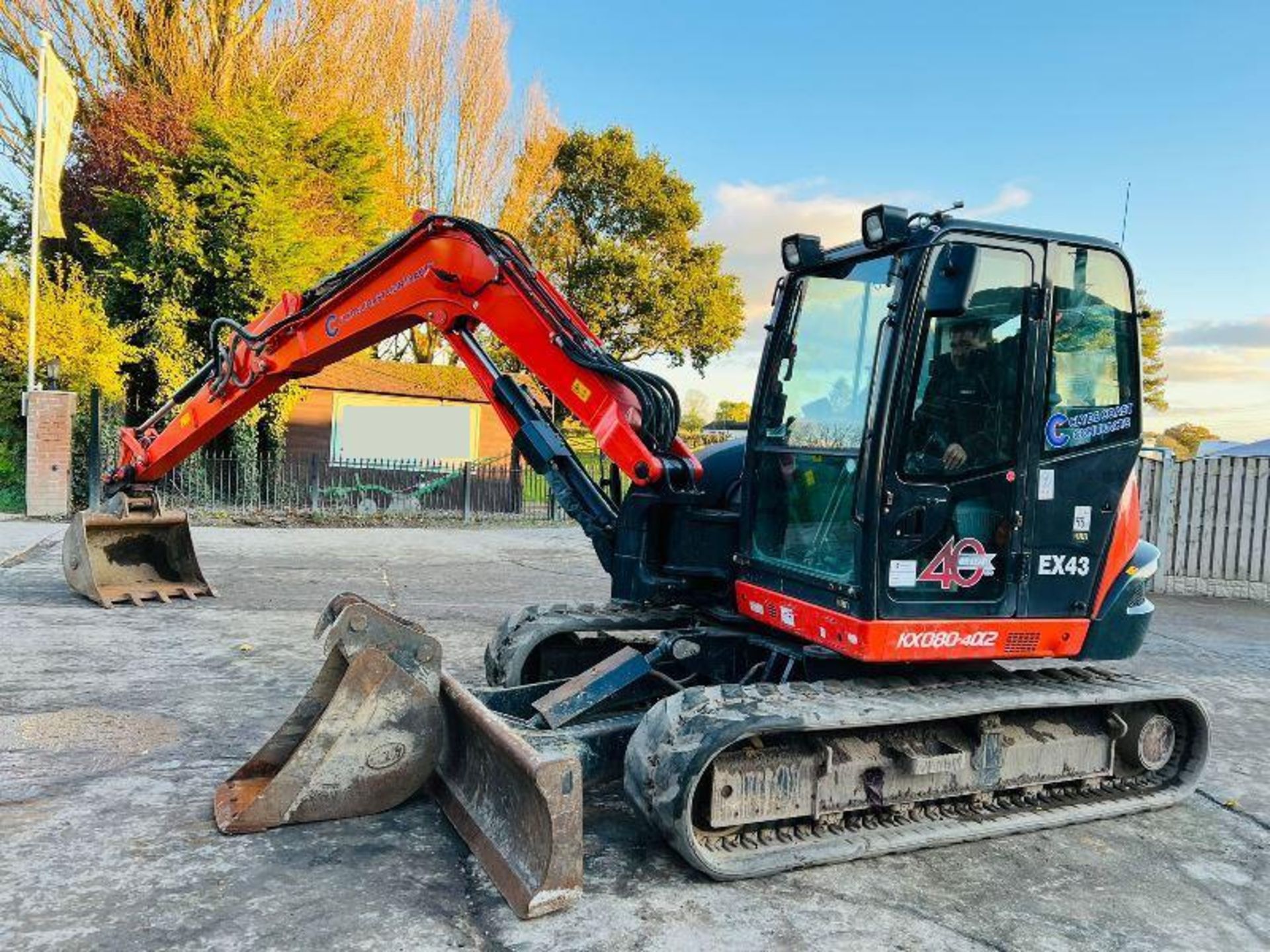 KUBOTA KX080-4 *YEAR 2020, 3022 HOURS* EXCAVATOR *YEAR, READING* C/W 2 X BUCKETS - Image 19 of 20