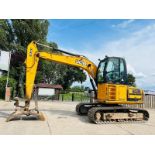 JCB JS160 HIGH RISED CABIN TRACKED EXCAVATOR C/W GRAPPLE GRAB