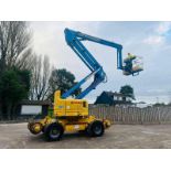 GENIE Z-60/34 4WD ARTICULATED RAIL ROAD BOOM LIFT *20.3 METERS* REMOTE CONTROL DRIVE