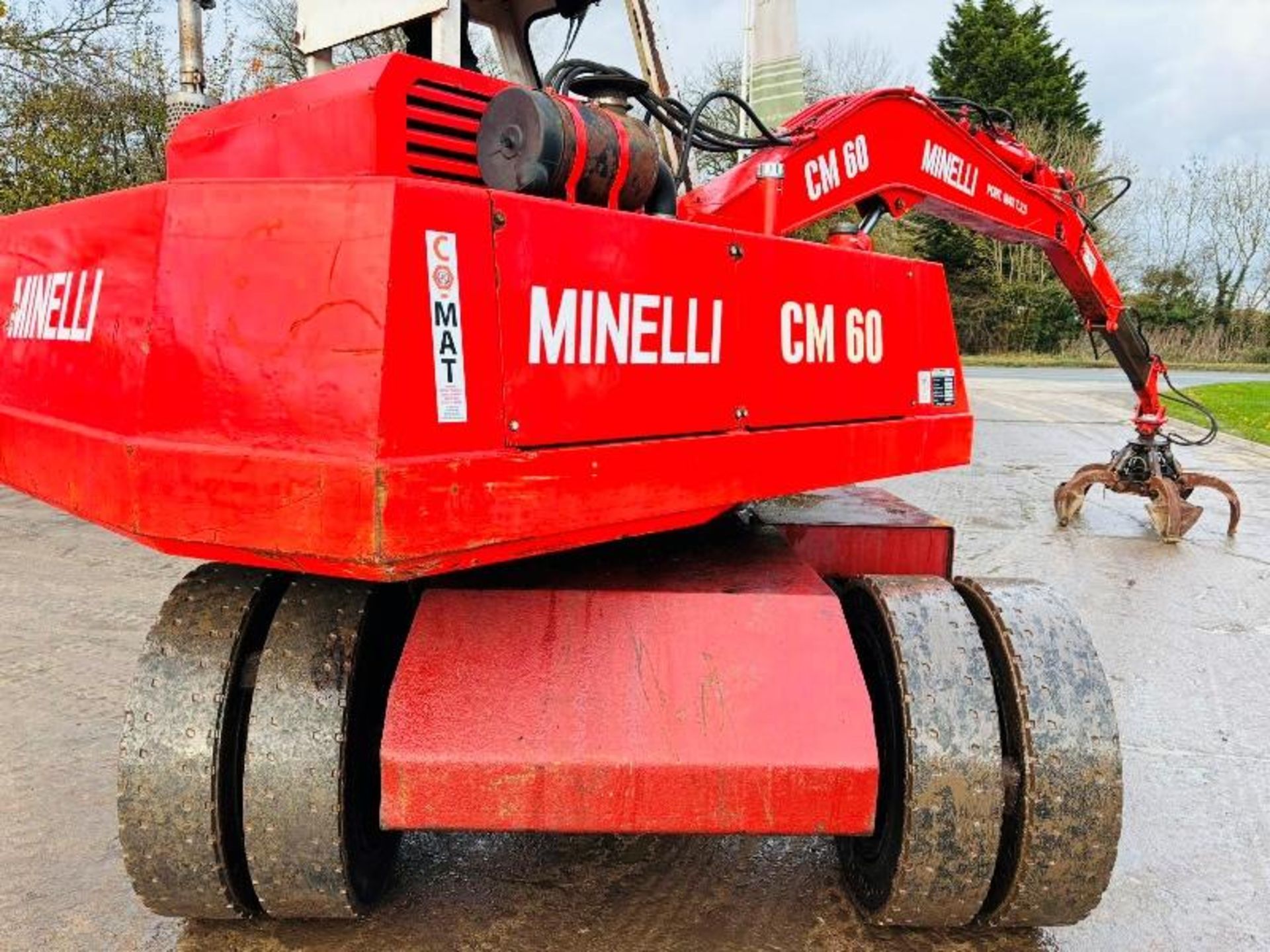 MINELLI CM60 WHEELED EXCAVATOR C/W 5 TINE SCRAP GRAB & TELESCOPIC BOOM - Image 14 of 19