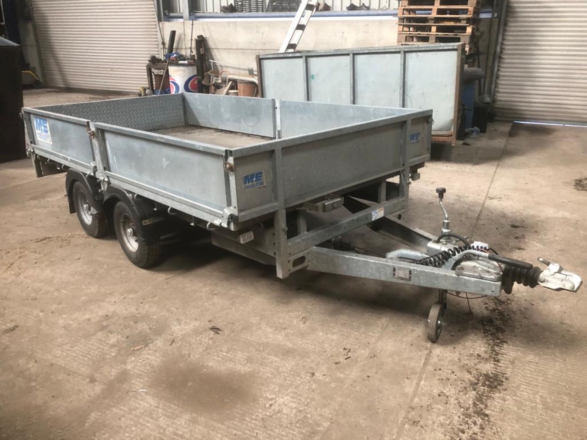M+E MEREDITH AND EYRE FLATBED/DROPSIDE TRAILER.