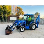 NEW HOLLAND BOOMER 40 4WD TRACTOR *YEAR 2014, ONLY 737 HRS* C/W LOADER & BACK TACTOR 