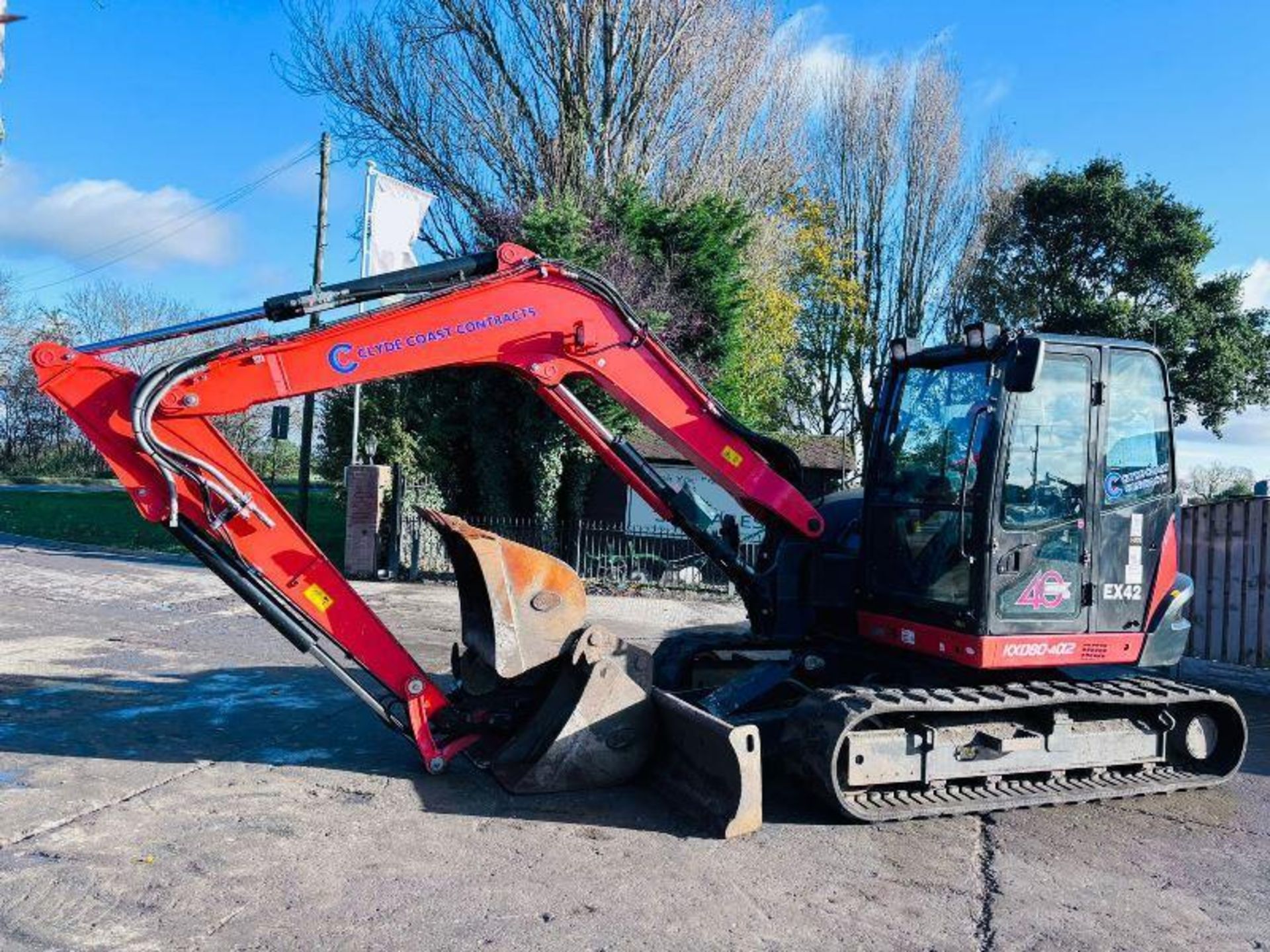 KUBOTA KX080-4A2 EXCAVATOR *YEAR 2020, 3137 READING* C/W 3 X BUCKETS