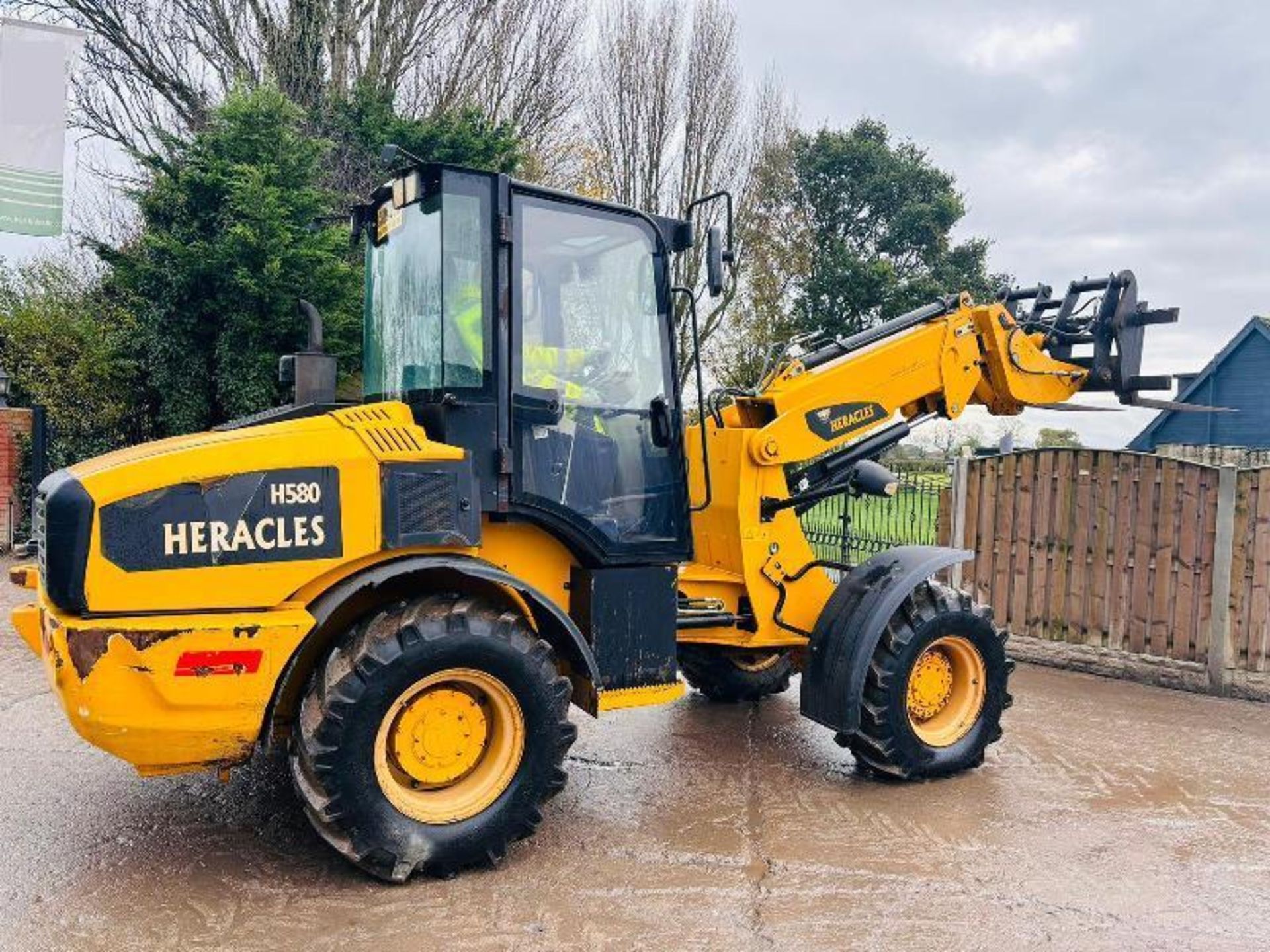 HERACLES H580 4WD TELEHANDLER *YEAR 2019, 1514 HOURS* C/W QUICK HITCH & PALLET TINES - Image 16 of 16