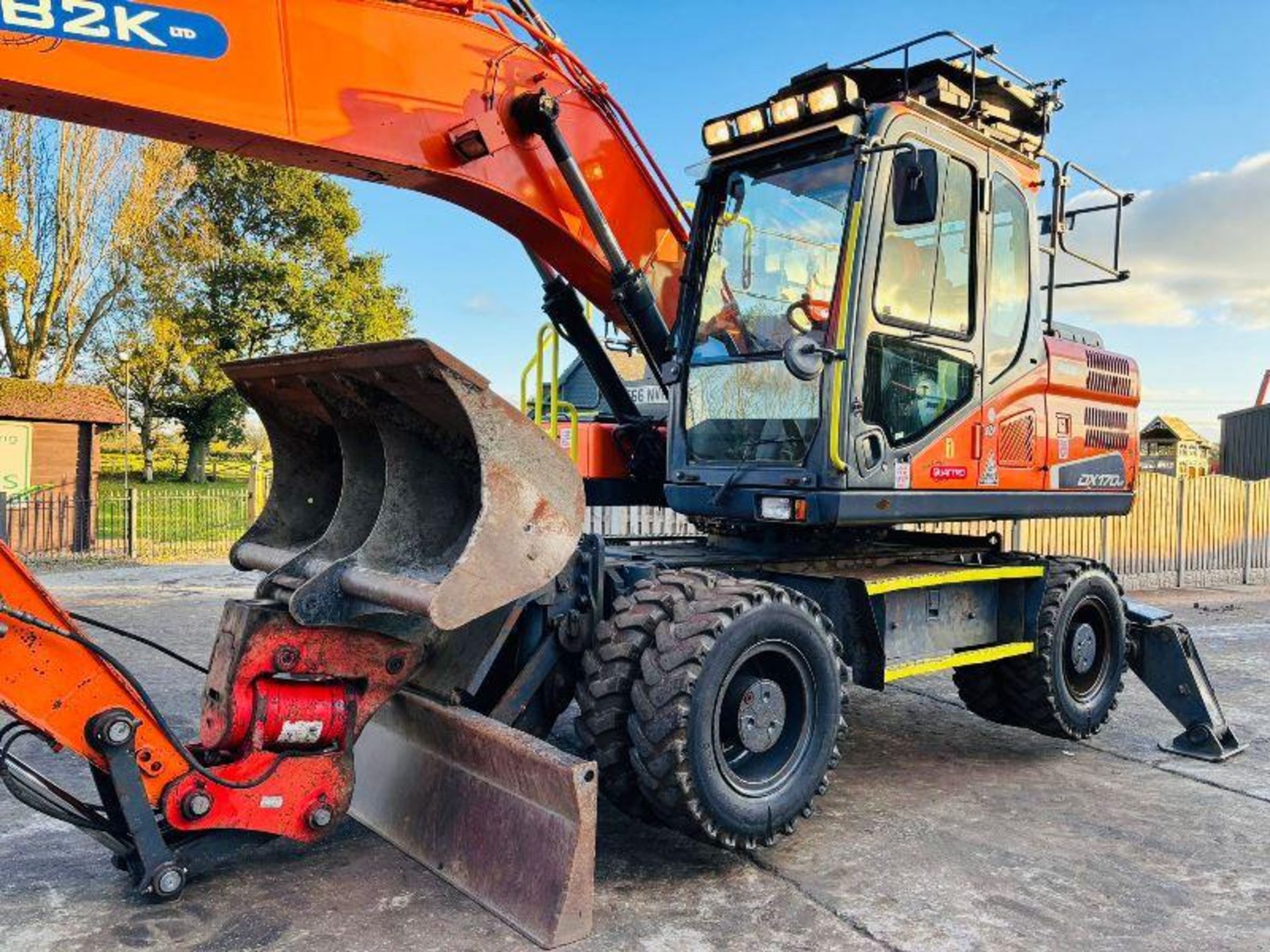 DOOSAN DX170W 4WD WHEELED EXCAVATOR *YEAR 2016* C/W HYDRAULIC TILITING QH - Bild 10 aus 18