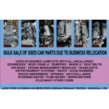 BULK SALE OF USED CAR PARTS DUE TO BUSINESS RELOCATION to include Skoda, Mercedes, Kia and much more