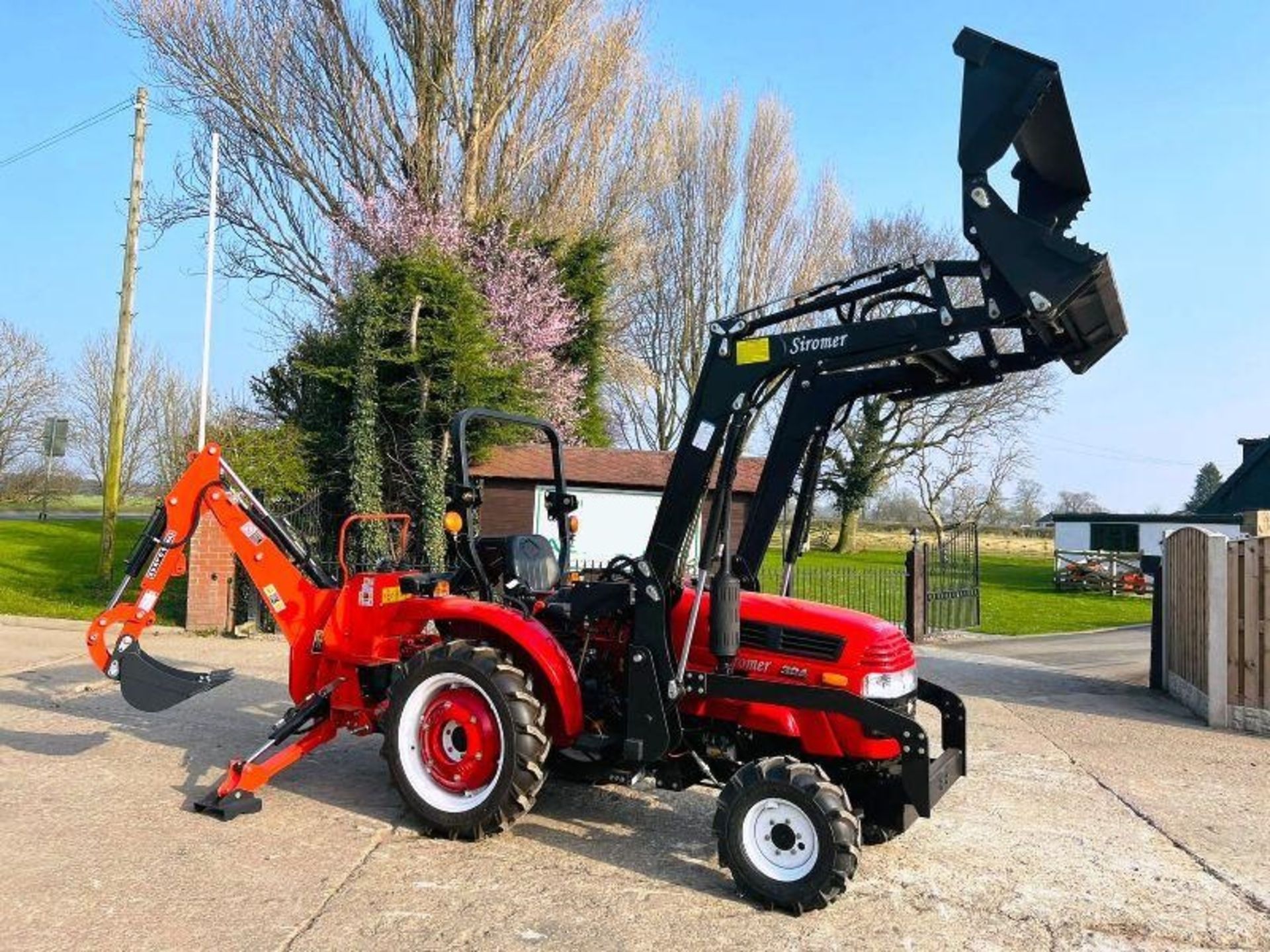 ** BRAND NEW SIROMER 304 4WD TRACTOR WITH LOADER & BACK ACTOR YEAR 2023 **