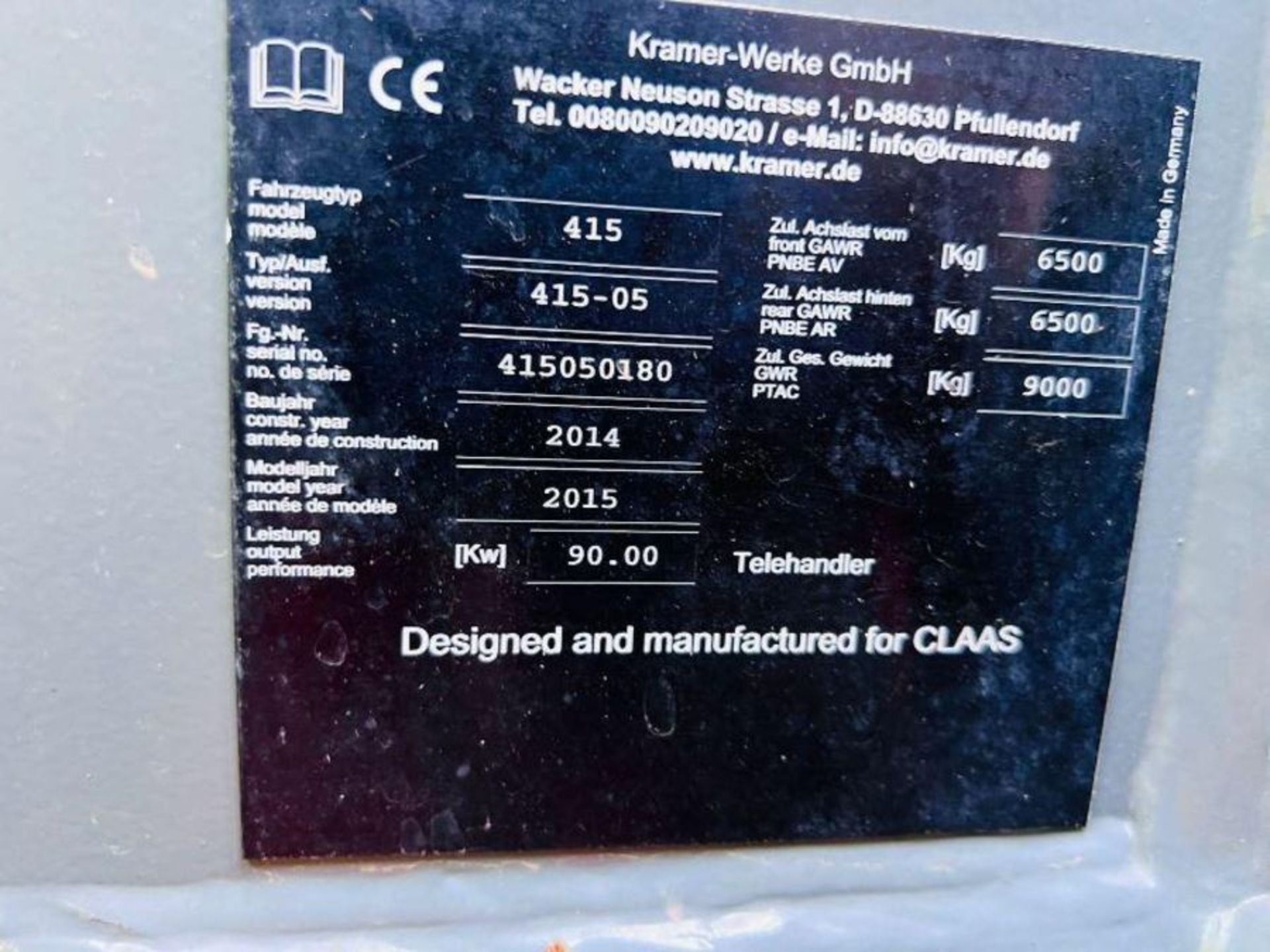 CLAAS 7035 SCOPION 4WD TELEHANDLER *YEAR 2015, AG SPEC* C/W PUH - Image 13 of 17