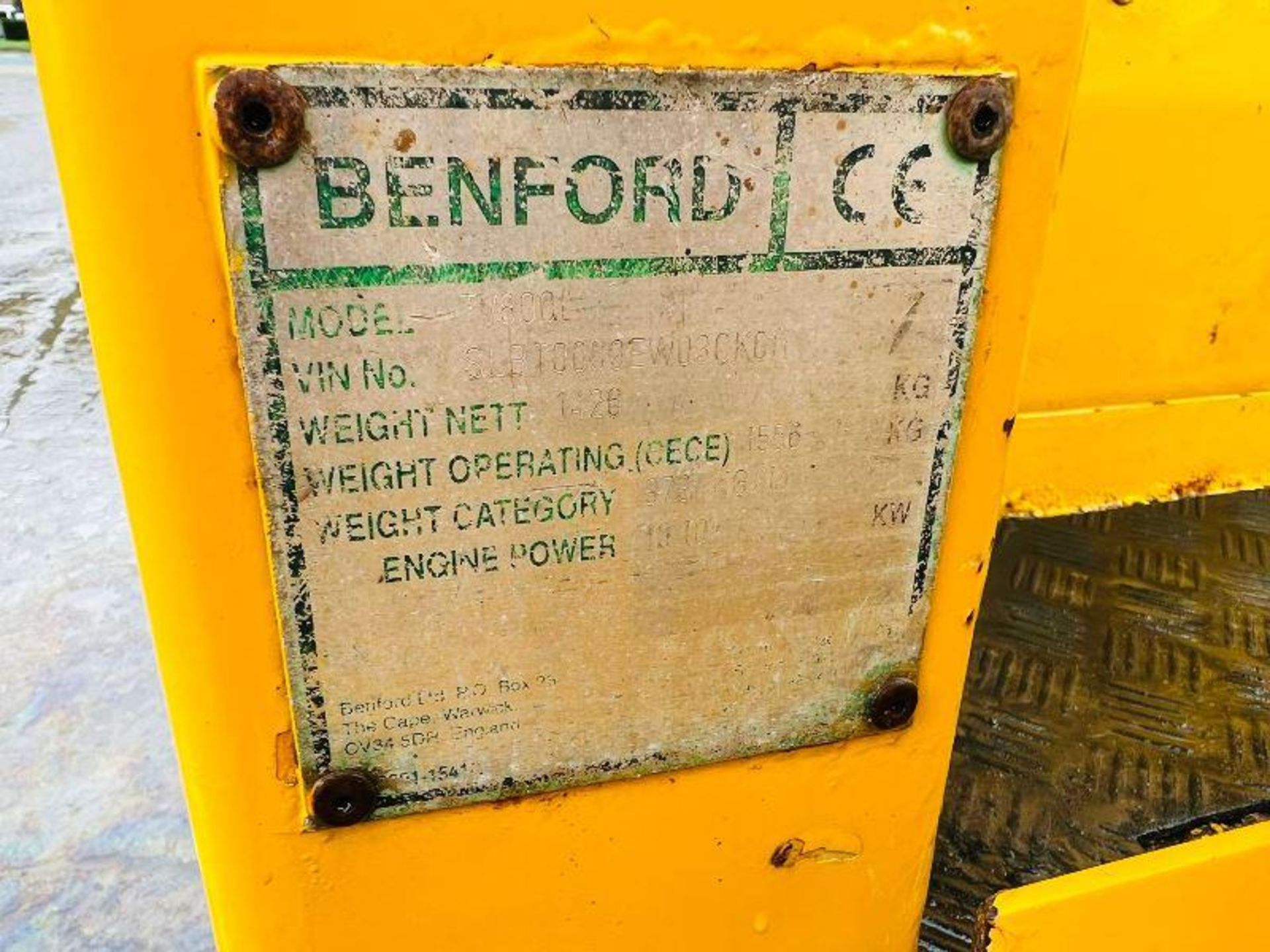 BENFORD TV800 DOUBLE DRUM ROLLER C/W ROLE BAR & LISTER ENGINE - Image 2 of 8