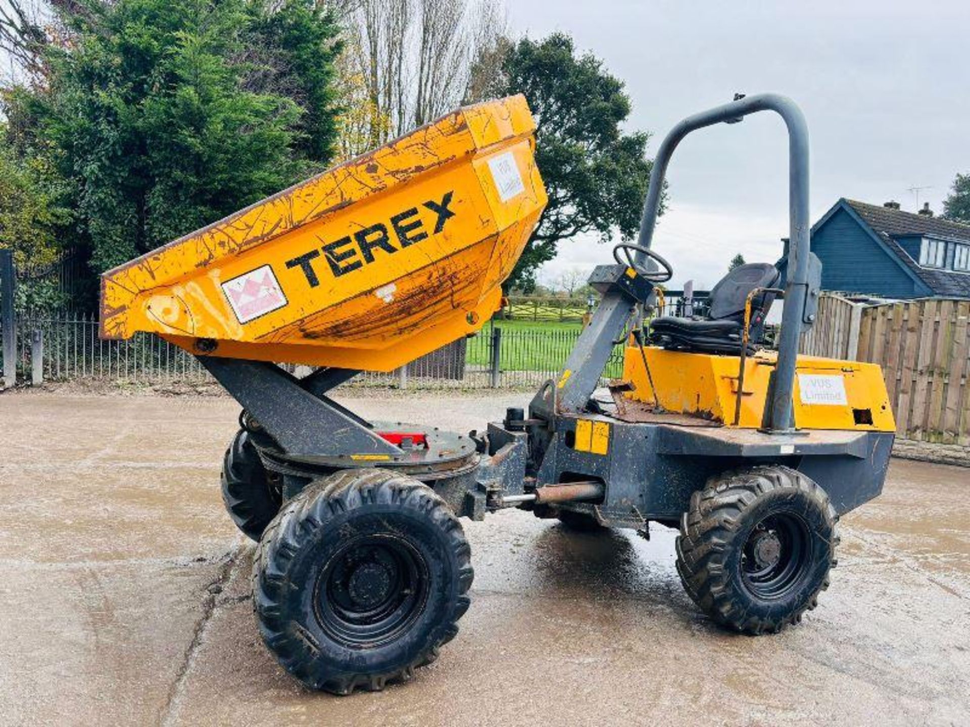 TEREX TA3 4WD SWIVEL TIP DUMPER *YEAR 2012, 1422 HOURS* C/W KUBOTA ENGINE - Image 8 of 15