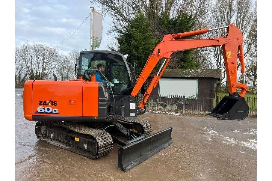 UNUSED HITACHI ZX60C-6A EXCAVATOR *YEAR 2023, ONLY 16 HOURS* C/W AC CABIN - Image 1 of 17