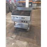 FALCON 3 BURNER CHARGRILL, BROILER - 900 MM L 3 CONTROL CHARGRILL - FULLY WORKING WHEN TESTED