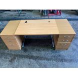 DESK WITH 6 DRAWERS