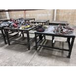 (2) Steel Tables - 4'x4'x32" High