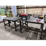 (2) Steel Tables - 4'x4'x 34" High
