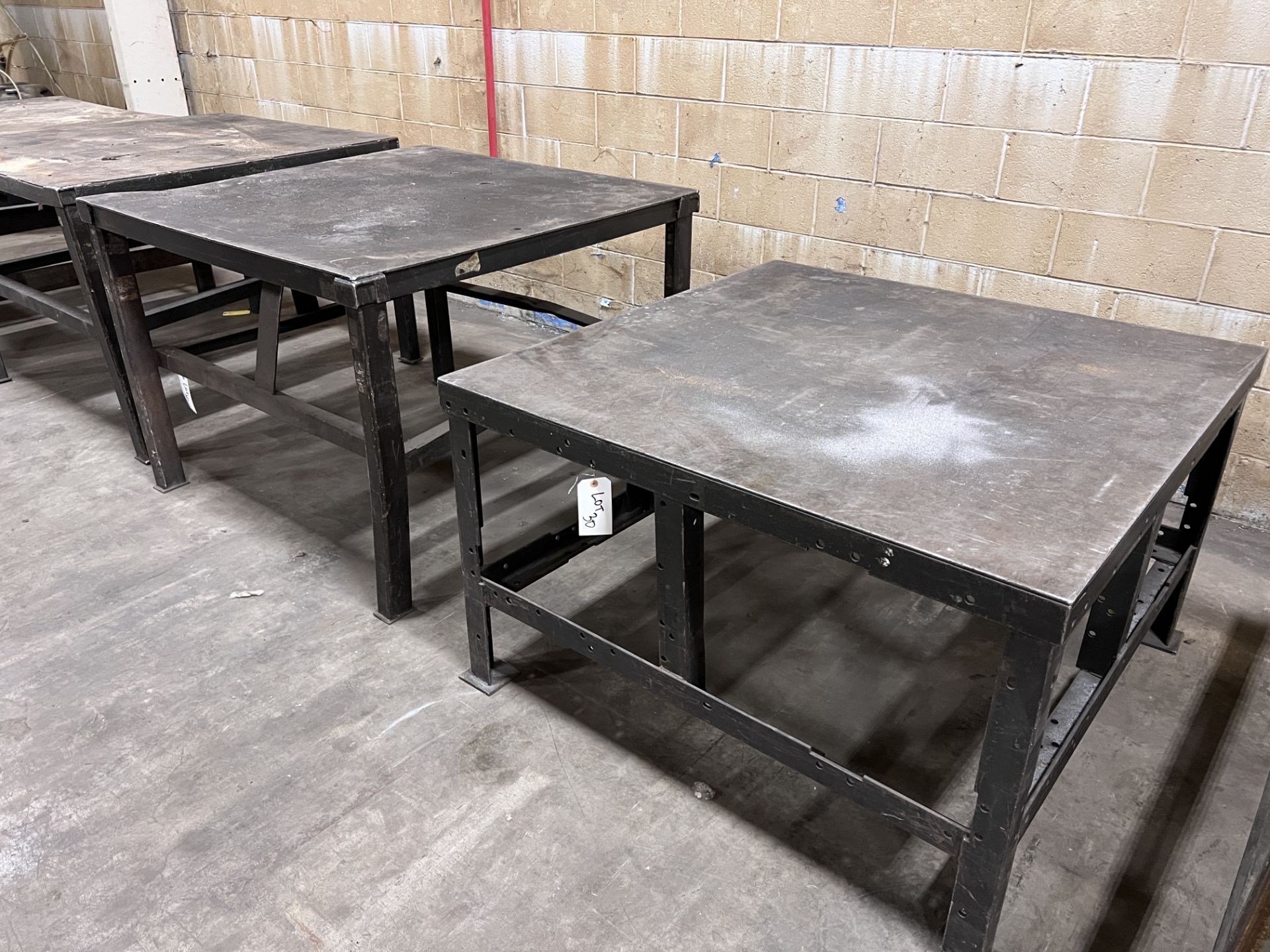 (2) Steel Tables 4'x4' x 36" High