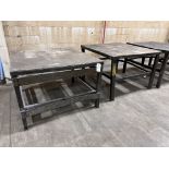 (2) Steel Tables - 4'x4' x 34" High