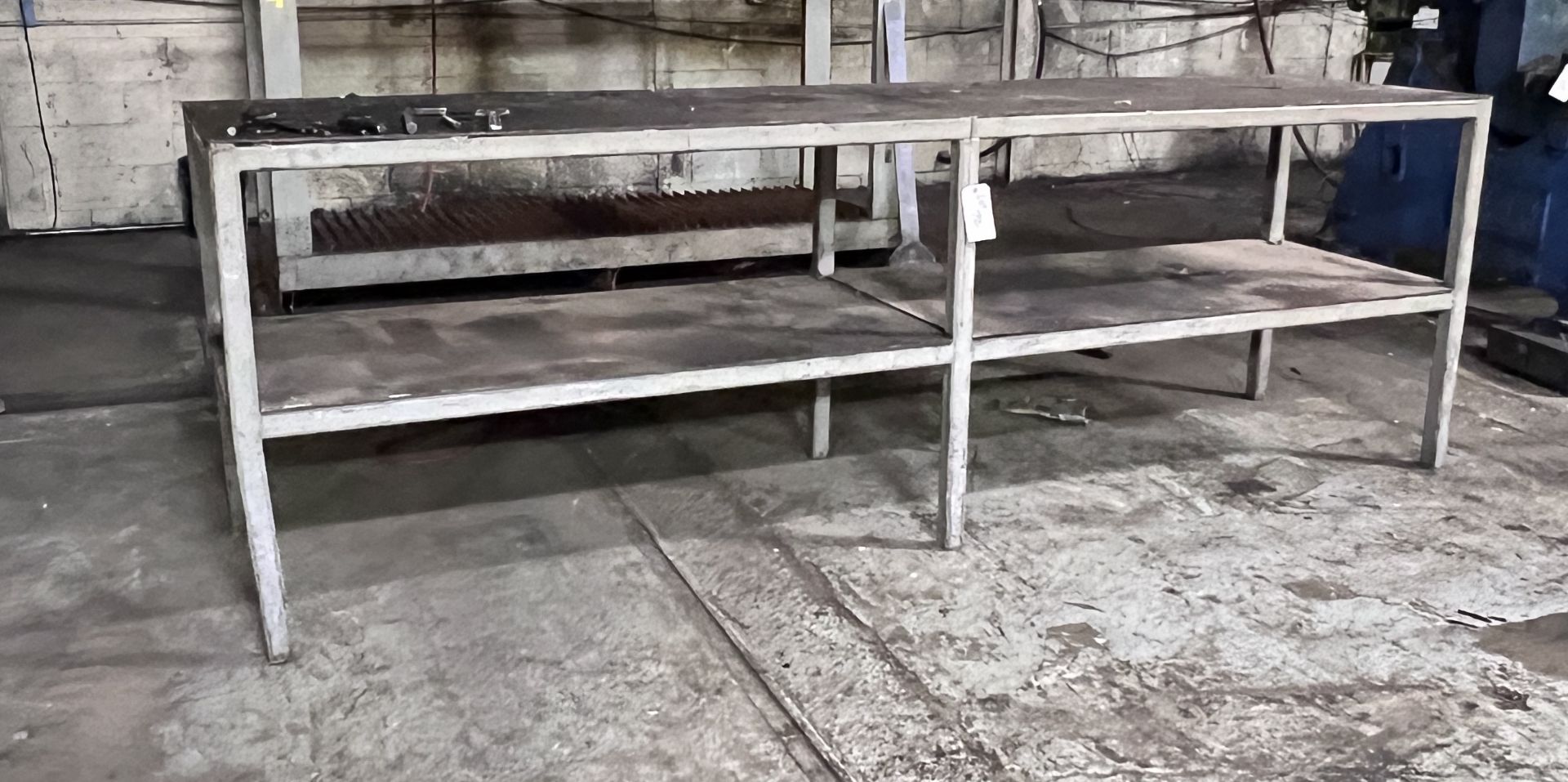 Steel Table 123"x31"x40"H