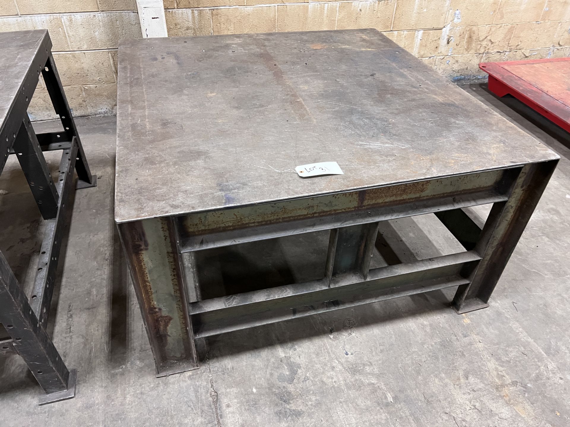 Steel Table 4'x4'x26" High