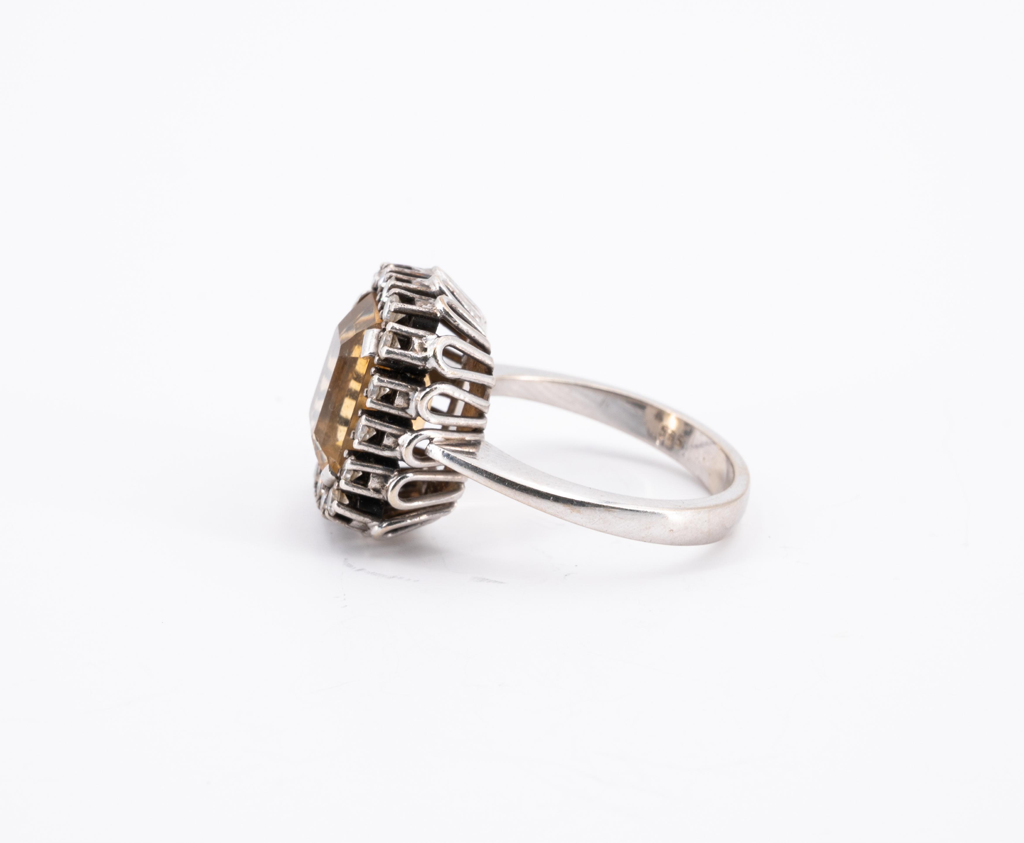 Farbstein-Diamant-Ring - Image 2 of 4