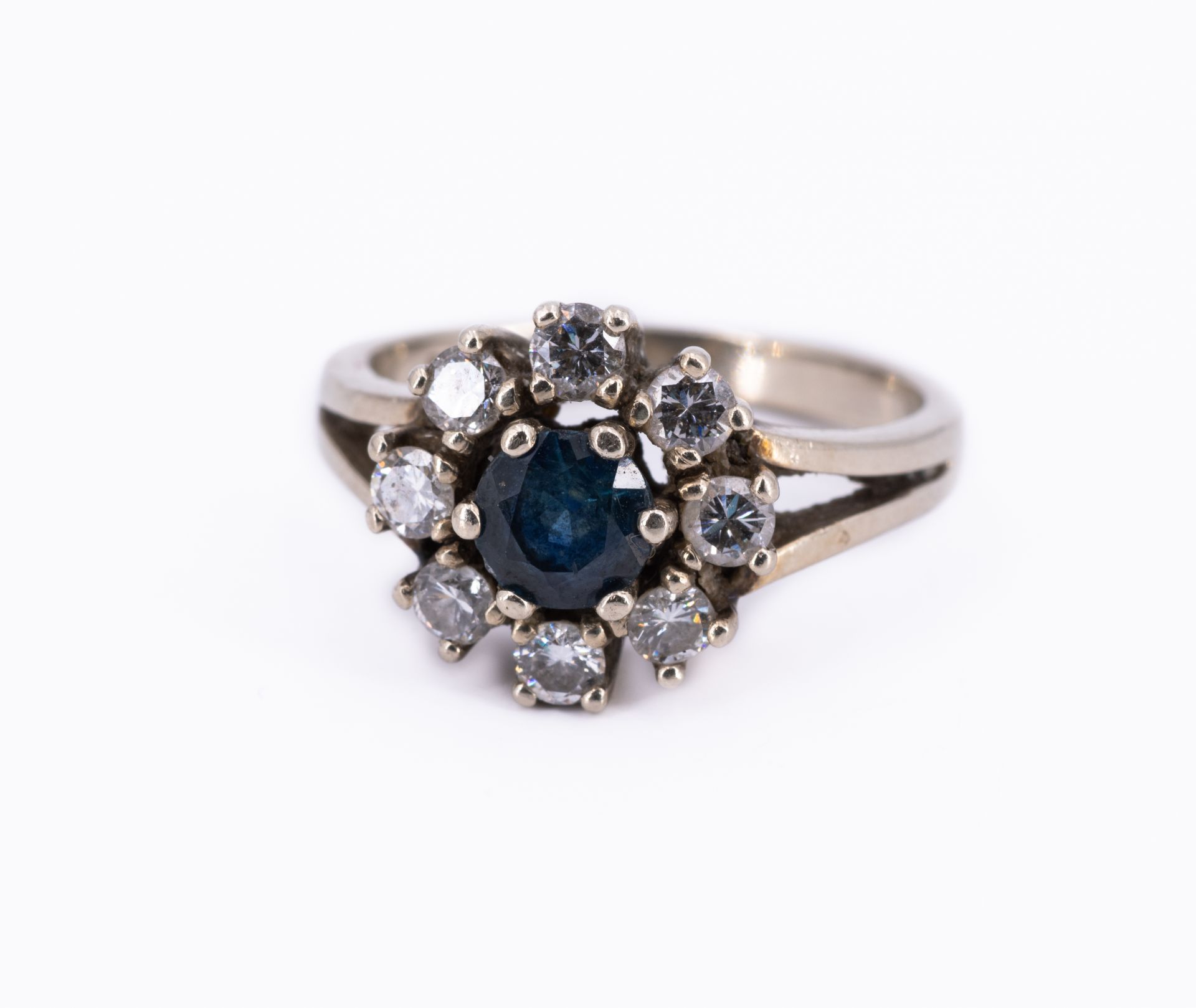 Saphir-Diamant-Ring