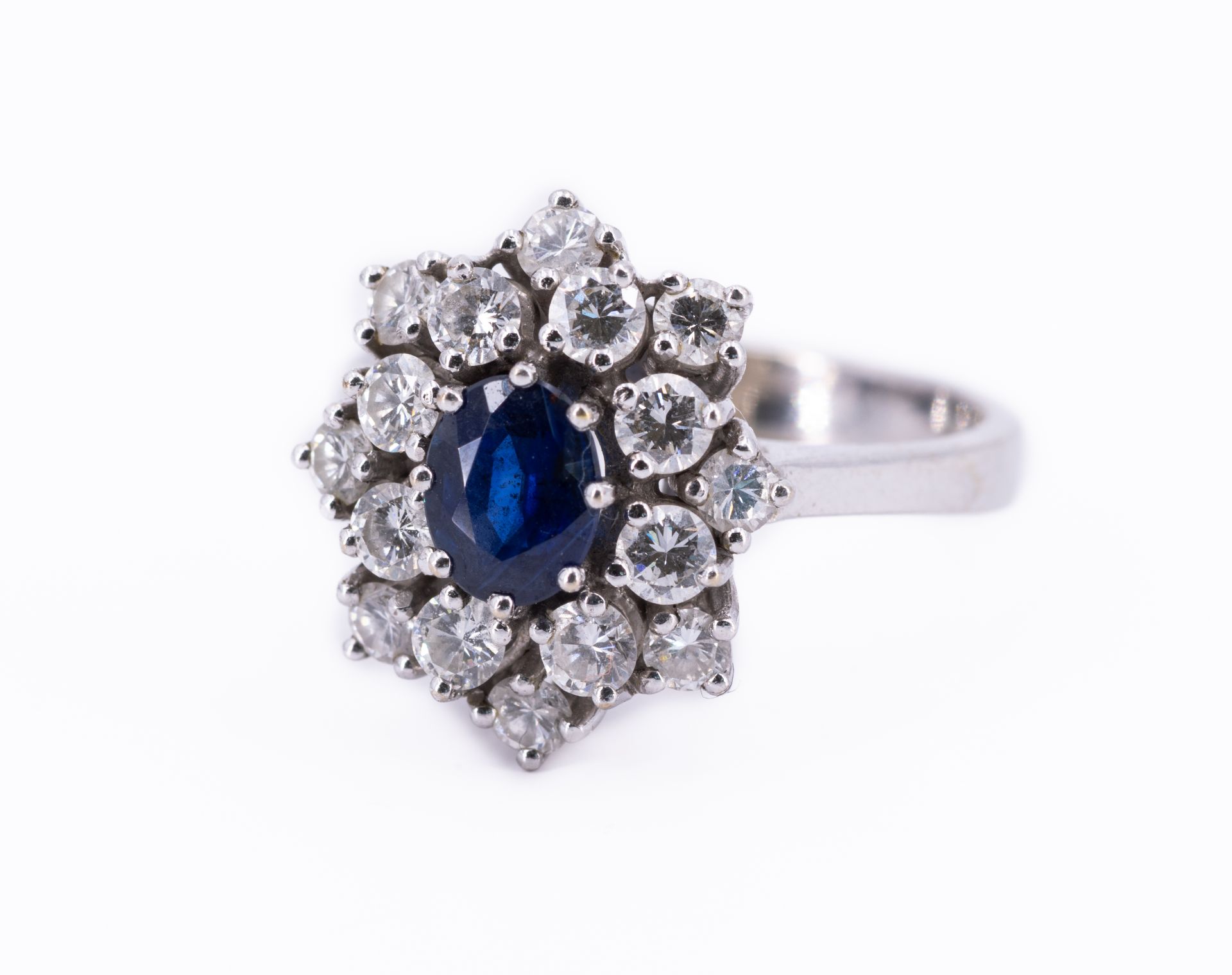 Saphir-Diamant-Ring