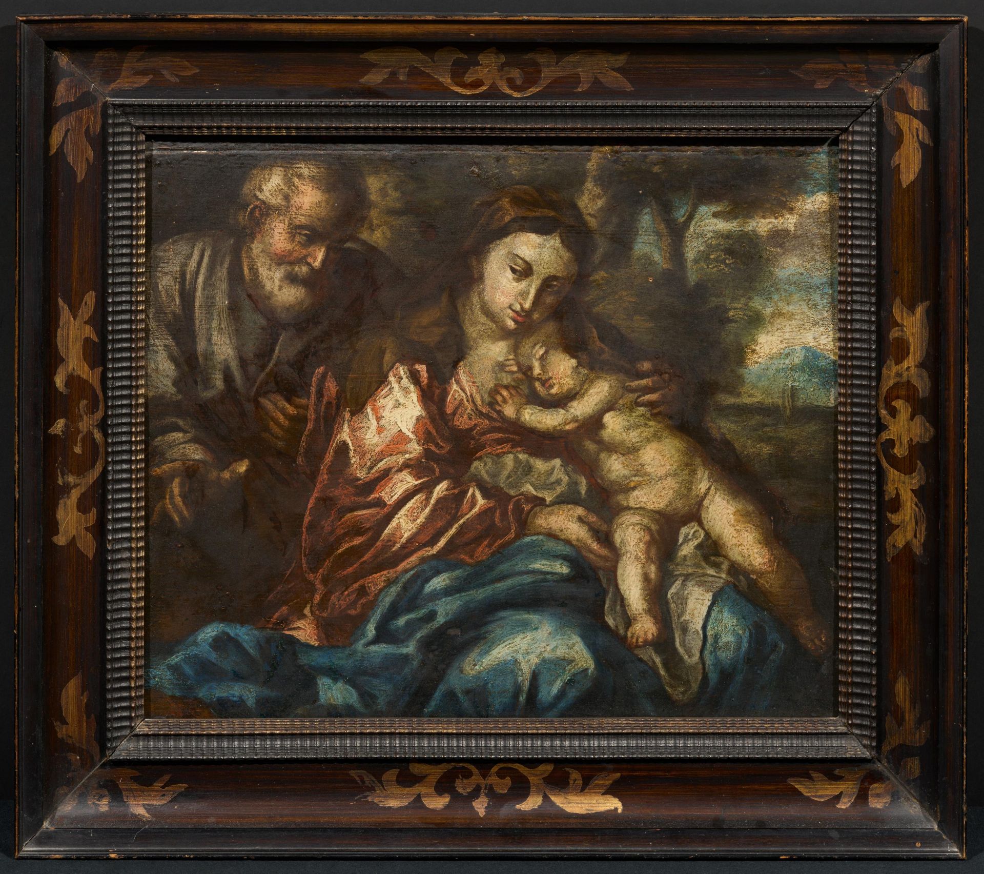 Anton van Dyck - Kopie nach: Ruhe auf der Flucht nach Ägypten - Image 2 of 4